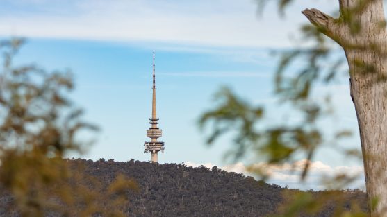A picture of Telstra Tower in Canberra.