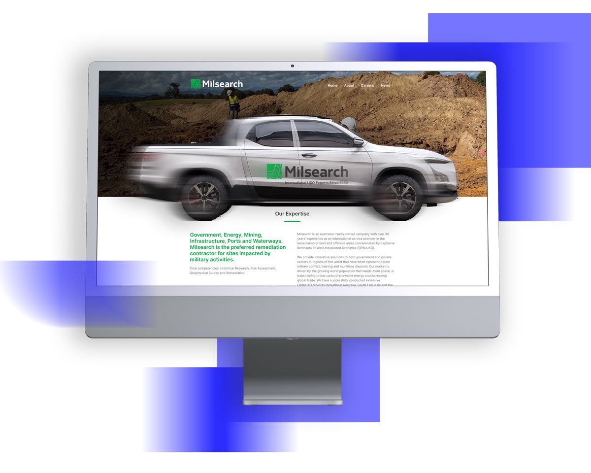 A computer screen displaying a web development project showcases a website with a car labeled 