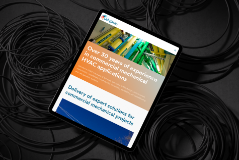 A mockup of the Sainsbury website on an iPad, demonstrating its mobile responsiveness.