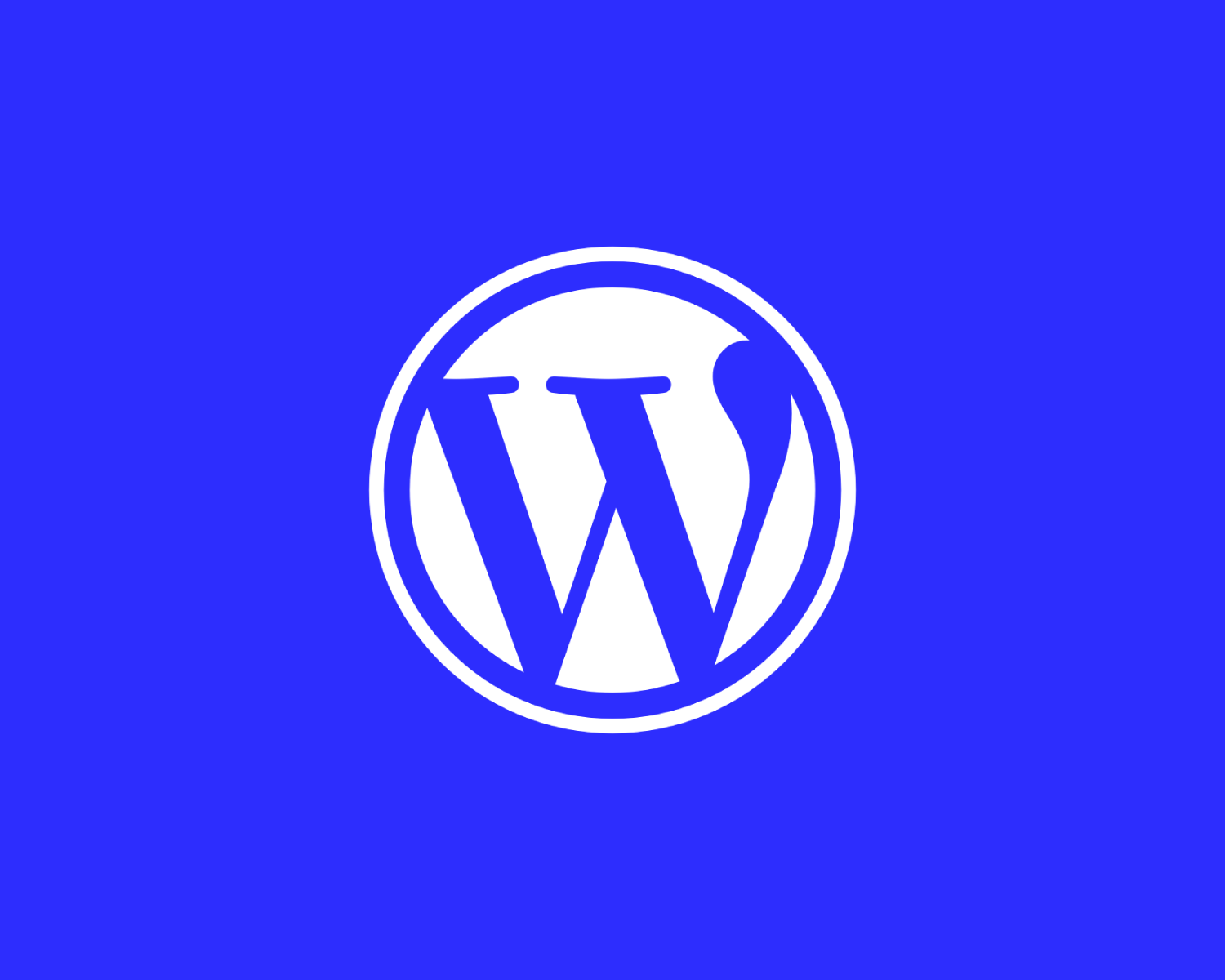 WordPress logo featuring a bold 